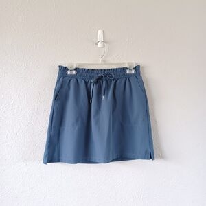 Apana Navy Blue Activewear Drawstring Skirt Skort